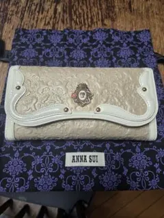 ANNA SUI 長財布 ホワイト 馬 猫 モチーフ - メルカリ