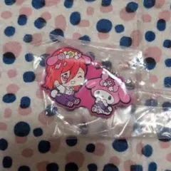 【ブルーロック】サンリオコラボ 千切豹馬×マイメロディ ラバーキーホルダー