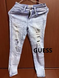 GUESS JEANS ライトブルー ダメージスキニー
