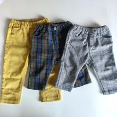 チェックパンツ