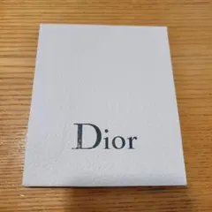 Dior ホワイトレザー調封筒型ショップ袋