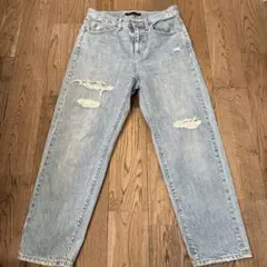 UNIQLO スラウチテーパードアンクルジーンズ 24インチ（61cm）