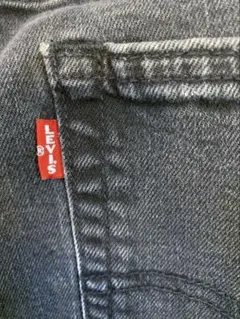 LEVI'S リーバイス 514 ブラックデニム ビックE 革パッチ