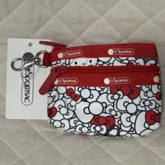 レスポートサック　2ジップコインケース　ハローキティ