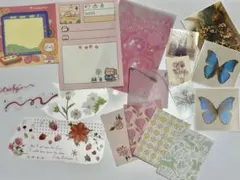 ジャンクジャーナル　手帳コラージュ　紙素材　シール　まとめ売り　おすそわけ