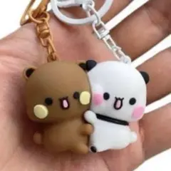 【新品】DUDUとBUBUのLoveキーホルダーペアセット