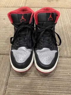 Air Jordan ハイカットスニーカー ブラック/グレー/レッド