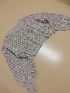 ノアル　メッシュニットカットソー