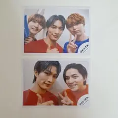 那須雄登 岩崎大昇 中村嶺亜 井上瑞稀 セルフィー オフショ 2枚