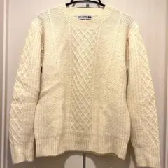 ユニクロ×イネス　ミドルゲージクルーネックセーター　ホワイト　M
