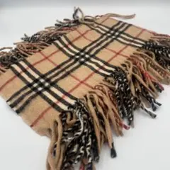 バーバリーロンドン カシミヤ100% ノバチェック マフラー 英国製 スリム