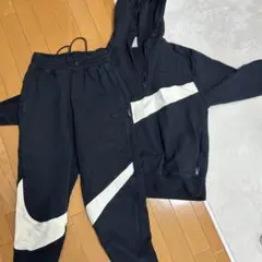 Nike フーディセットアップ 黒/白