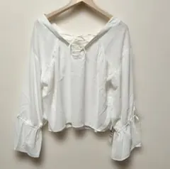 SPIRAL GIRL　バックレースアップブラウス