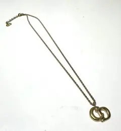 Christian Dior CDロゴ ネックレス ゴールドカラー ヴィンテージ