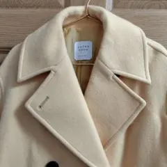 UNITED TOKYO クリームイエロー　黄色　コクーンショートコート