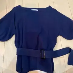 マーキュリーデュオ　トップス　ニット　ネイビー