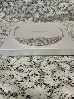 ANNAN WEDDING ビジュー付きヘッドドレス　ティアラ