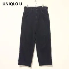 UNIQLO U ワイドフィットカラージーンズ ブラック ユニクロユー 黒 30