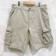 アマゾンエッセンシャルズ カーゴパンツ 無地 綿 アウトドア ベージュ L相当のサムネイル