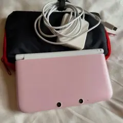 【動作品】ニンテンドー3DS LL ピンク/ホワイト 本体(充電器付き)