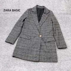 ＝【ZARA BASIC】チェック柄 ウールライク ジャケット