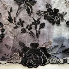 1.85mラメ糸　チュールレースP4-89