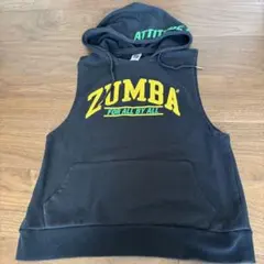 ZUMBA モコモコロゴパーカー付き　 カットソー