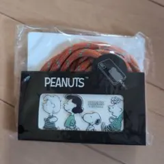 スヌーピー　PEANUTS ストラップ オレンジ 約2メートル　新品未開封