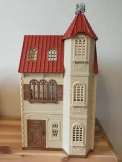 最終お値下げ☆美品☆シルバニアファミリー 赤い屋根のエレベーターのあるお家