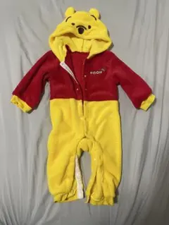 くまのプーさん フリースロンパース 80cm