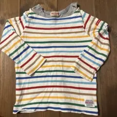 miki HOUSE ストライプ 長袖Tシャツ90