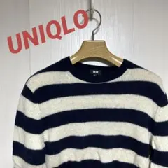 UNIQLO  ユニクロ　レディース　長袖ニット　ウール100%    ボーダー