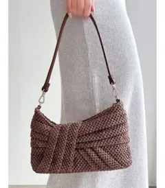 リゼクシー ラフィアライクハンドバッグ