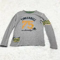 TINKERBELL ティンカーベル キッズ長袖Tシャツ150 グレー