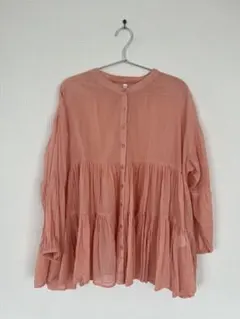 COCA コカ ティアードブラウス ガーゼ バルーンスリーブ