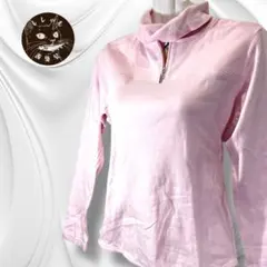 BURBERRY GOLF タートルネック 長袖カットソー ジッパー付き 裏起毛