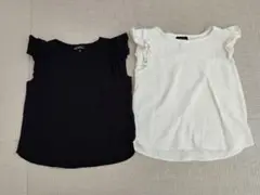 フリル付きノースリーブ2色セット　115cm