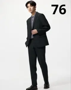 ユニクロ　感動パンツ　ウールライク　ブラック　UNIQLO