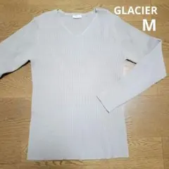匿名配送 GLACIER サイズМ モカベージュ リブニット カットソーのサムネイル