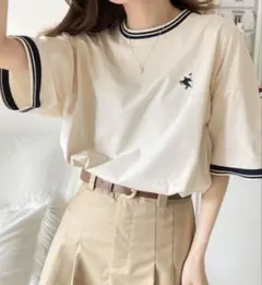 Java オーバーサイズ シンプル半袖Tシャツ