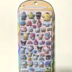 コットンパフィーシール　サンリオキャラクターズ