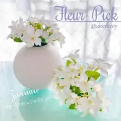 【再入荷✨】アーティフィシャルフラワー ♡ ジャスミン ピック 茉莉花_B3