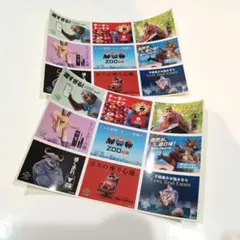 ズートピア2 映画　入場者特典　来場者　パロディ広告ステッカー　シール　2枚