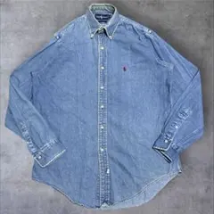 USA製】90s Ralph Lauren デニム シャツ 赤ポニー S M - メルカリ