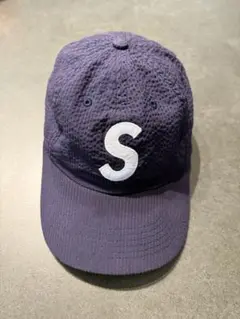 SUPREME Sロゴ　キャップ　美品 シュプリーム☆Sロゴキャップ☆Seersucker S Logo 6-Panel