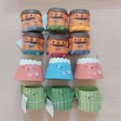 レジンポット(植木鉢) 12個　ハンドメイド資材　ハロウィン・富士山・サボテン レジンポット(植木鉢) 12個 ハロウィン・富士山・サボテン - メルカリ