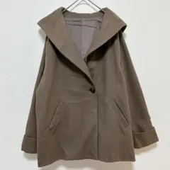 ヴィオラエヴィオ コート フード 長袖 茶 LL 栗色 モカ 大きいサイズ 秋冬のサムネイル