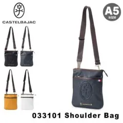 カステルバジャック 定価1万6500円 レザー ショルダーバッグ A5サイズ 紺