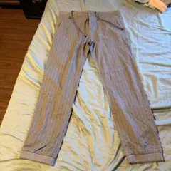 MONSIEUR NICOLE ストライプ スラックス パンツ 48