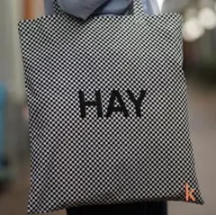 HAY チェック柄 トートバッグ